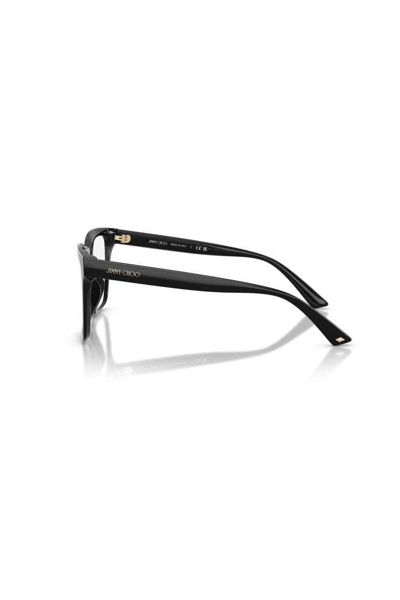 52mm Square optical glasses, Alternate, color, Black