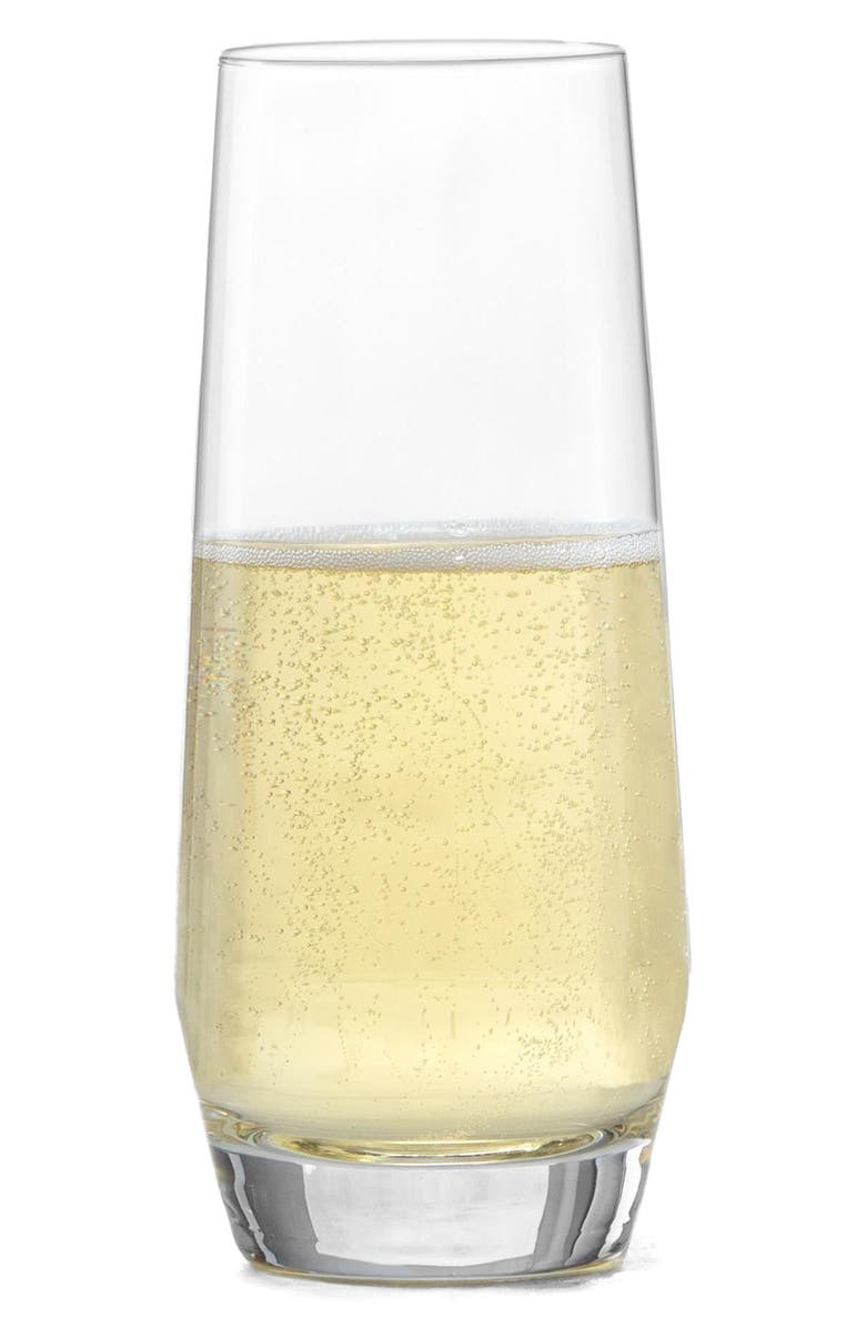 Schott Zwiesel Pure Set of 6 Stemless Champagne Glasses, Alternate, color, Clear