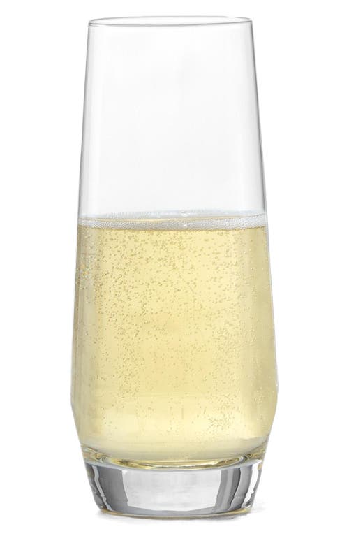 Schott Zwiesel Pure Set Of 6 Stemless Champagne Glasses In Clear