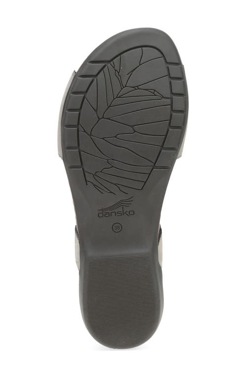 Dansko Rafferty Ankle Strap Sandal In Taupe Milled Nubuck
