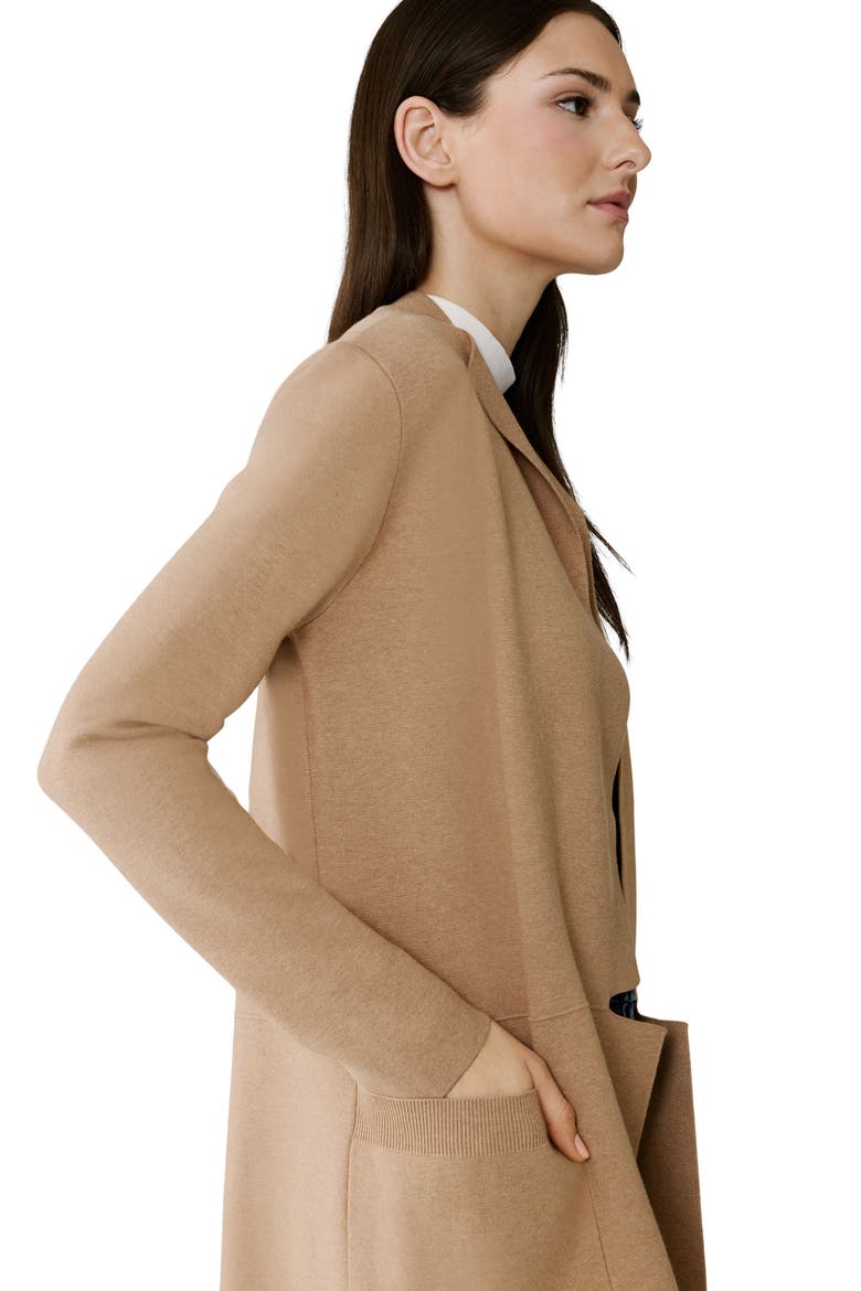 Benela Longline Jacket, Alternate, color, TEAK