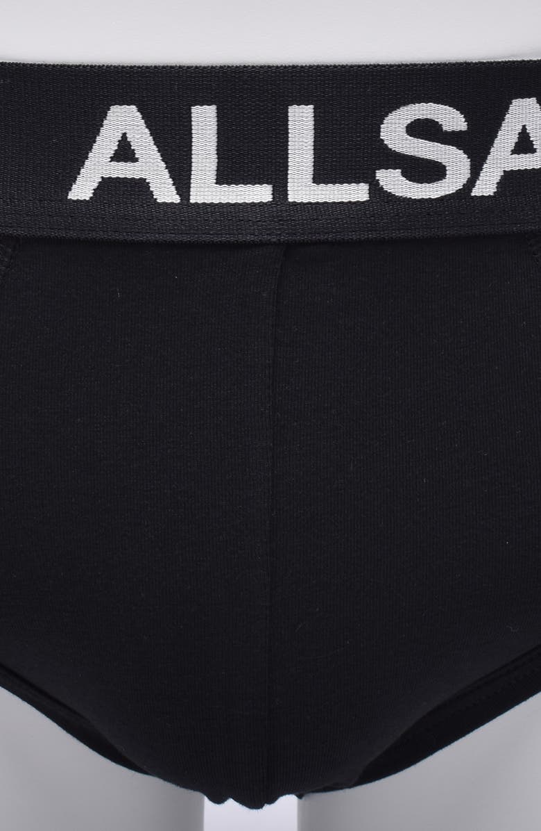 AllSaints 3-Pack Contour Pouch Briefs, Alternate, color, Black