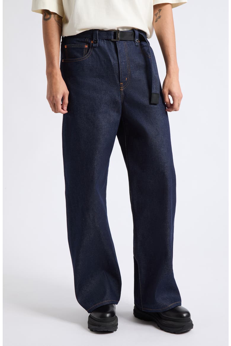 x Levi's® Gender Inclusive Wide Leg Belted Jeans, Main, color, INDIGO