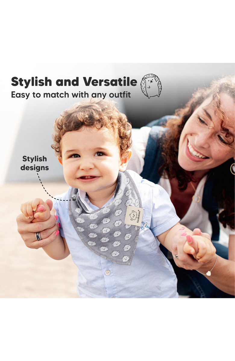 KeaBabies 10-Pack Organic Bandana Bibs, Alternate, color, Monos