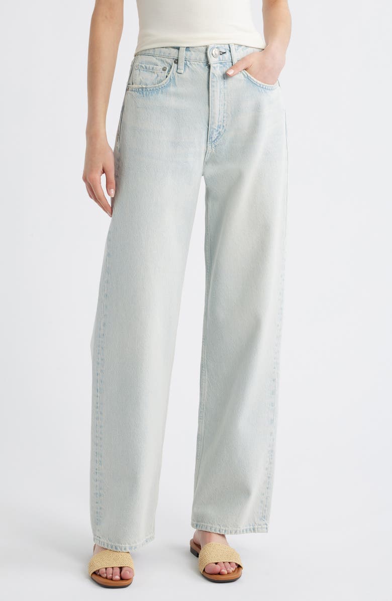 rag & bone Shea High Waist Relaxed Straight Leg Jeans, Main, color, 