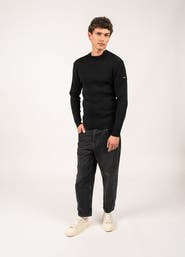 Saint James MATELOT - Wool Fisherman Sweater with Button Shoulder