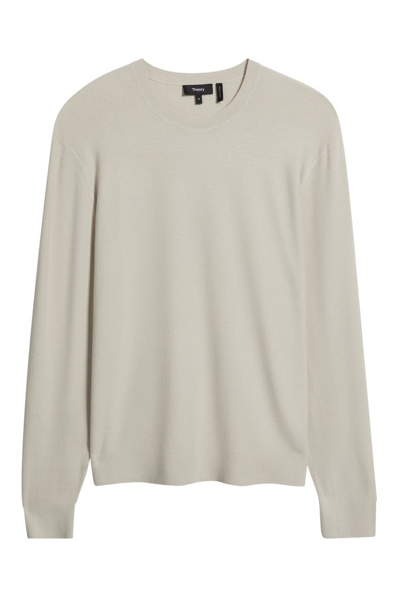 Riland Crewneck Sweater, Alternate, color, SILVER CLOUD