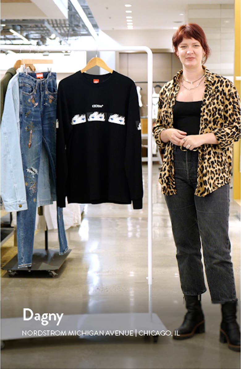 These Eyes Long Sleeve Cotton Graphic T-Shirt, sales video thumbnail