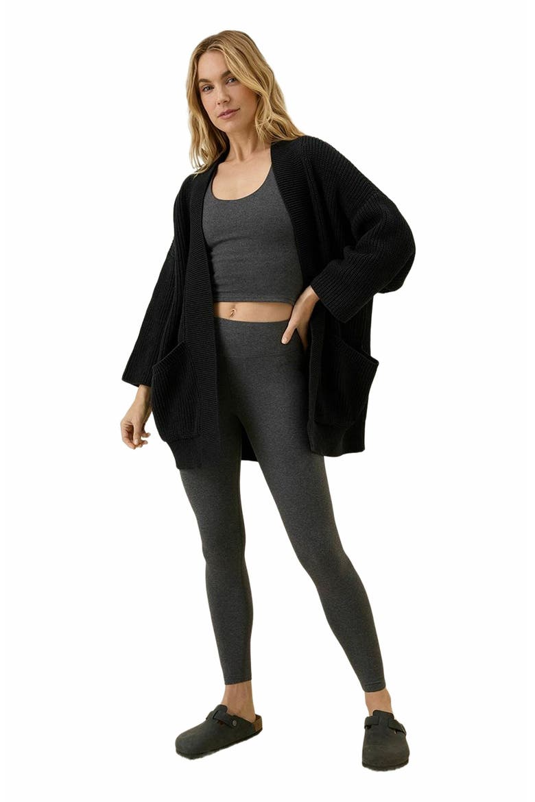 Organic Cotton On the Go-To Legging, Main, color, Charcoal Heather
