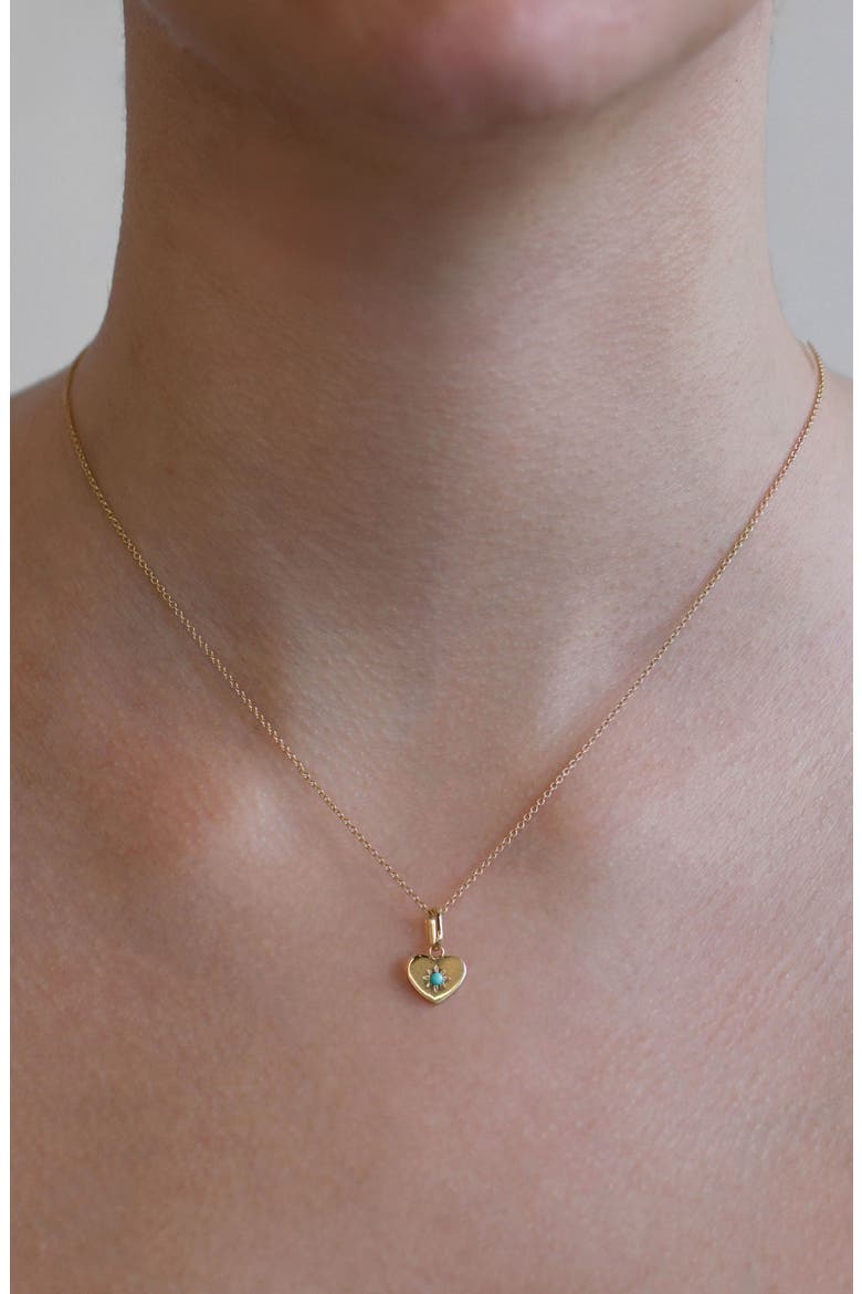 Jac + Jo Icon Star Heart Pendant, Alternate, color, TURQUOISE