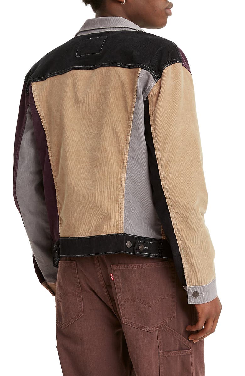 Levi's<sup>®</sup> Levis<sup>®</sup> Colorblock Corduroy Trucker Jacket, Alternate, color,
