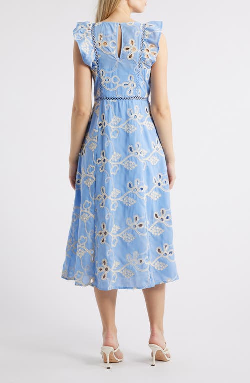SAM EDELMAN SAM EDELMAN ROPE EMBROIDERY A-LINE DRESS