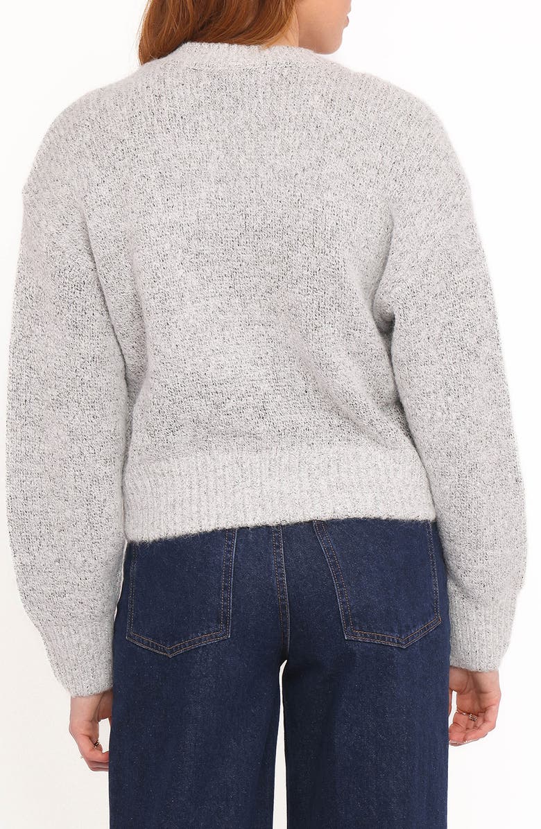 Petal & Pup Lucah Fuzzy Cardigan, Alternate, color, Grey