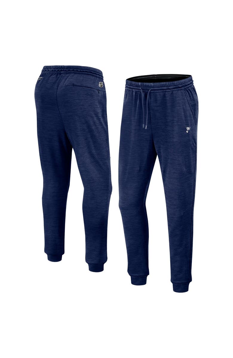 FANATICS Men's Fanatics Branded  Heather Navy St. Louis Blues Authentic Pro Fleece Sweatpants, Main, color, Heather Navy