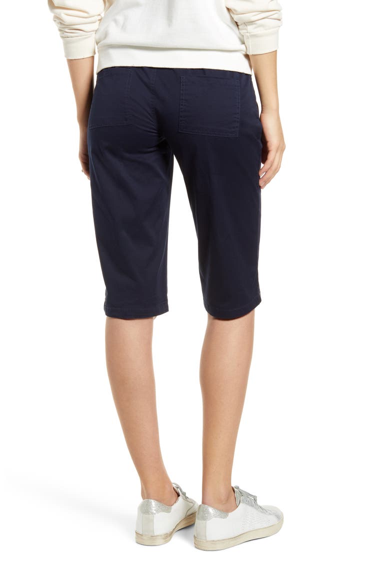 Knee Length Maternity Shorts, Alternate, color, NAVY
