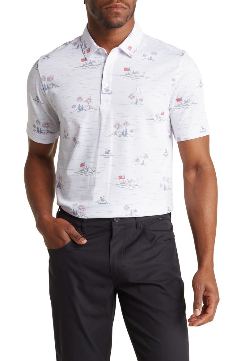 Lake Break Polo, Main, color, WHITE