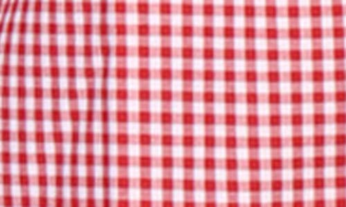 Tailorbyrd Signature Gingham Print Performance Button Down Shirt In Pink
