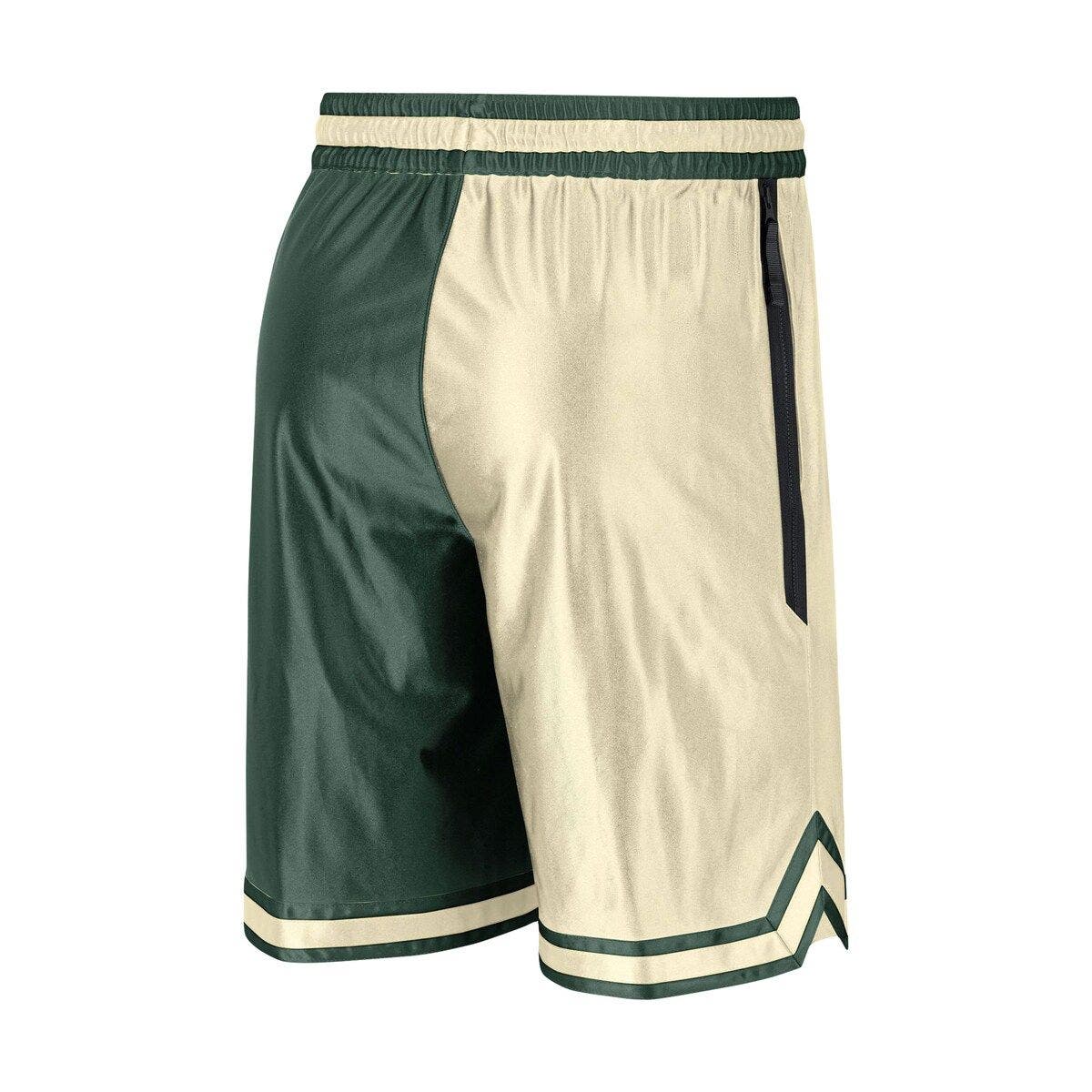 milwaukee bucks cream shorts