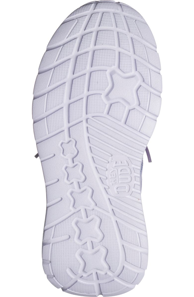 Hey Dude Kids' Sirocoo Play Sneaker, Alternate, color, Pastel Ombre Lilac