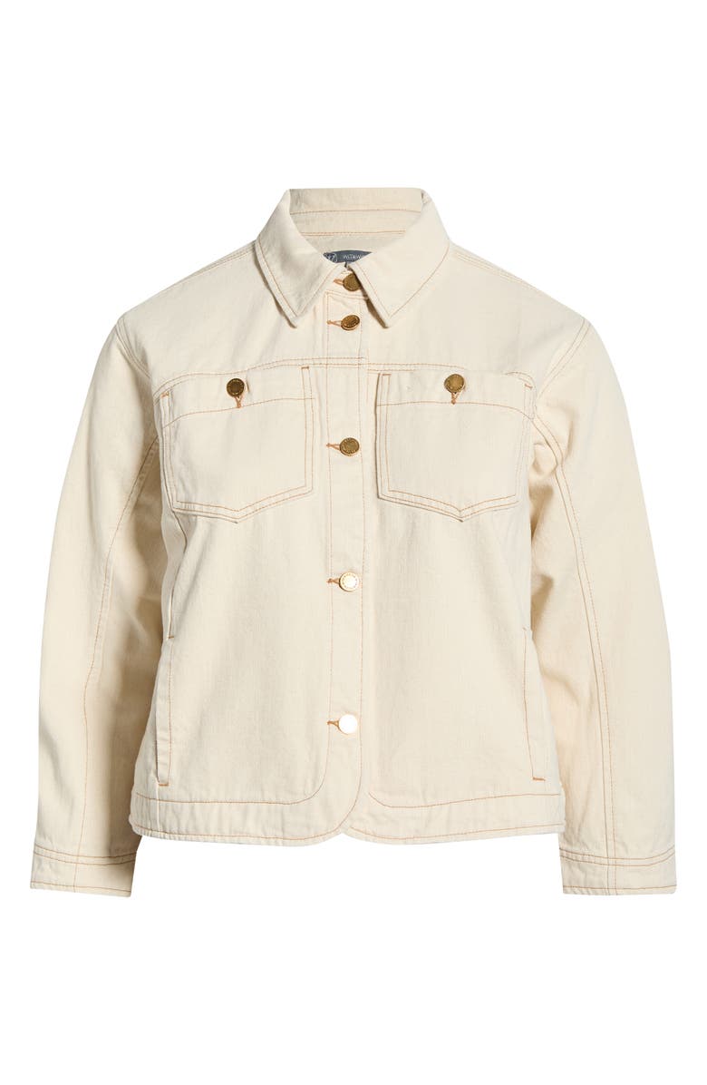 Wit & Wisdom Topstitch Denim Jacket, Alternate, color, 