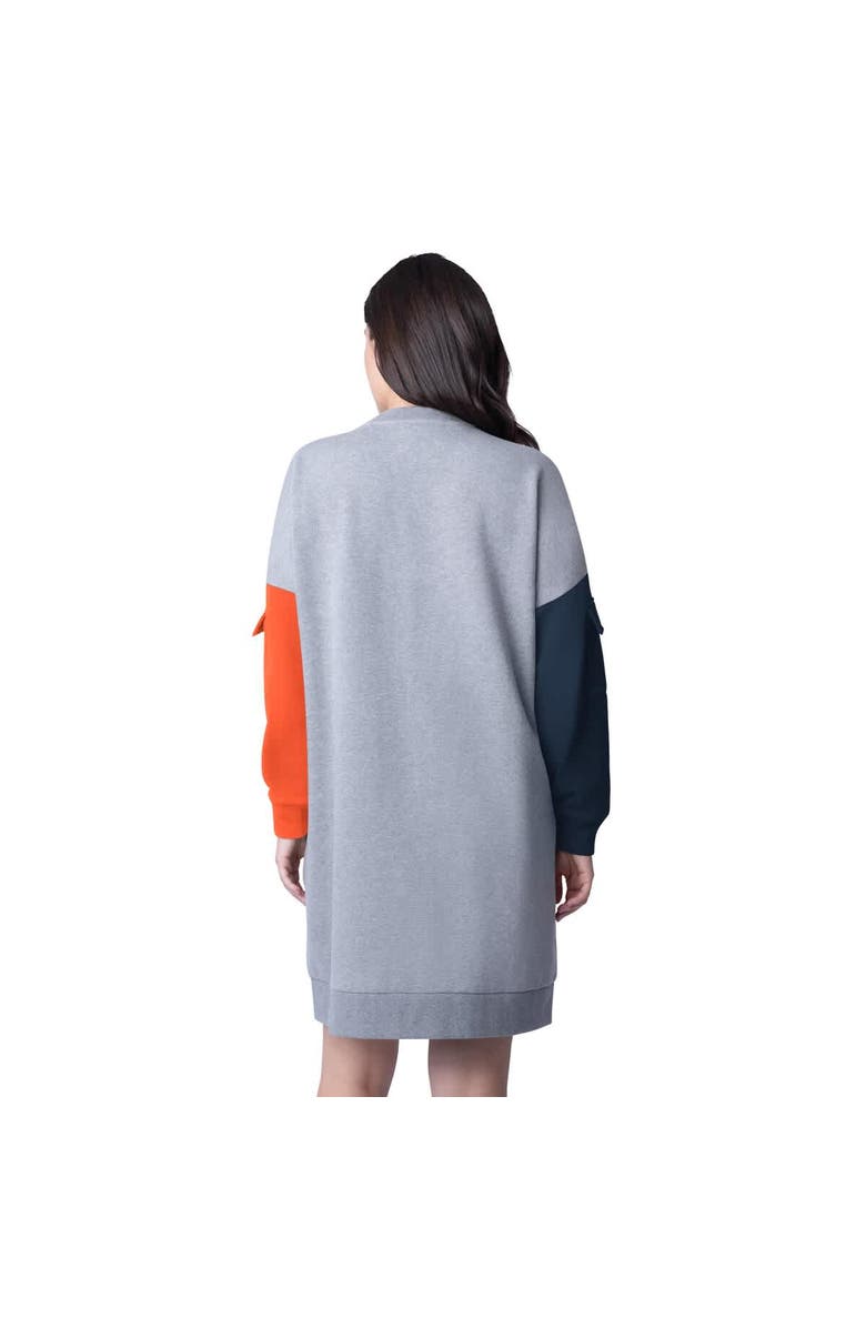 G-III 4HER BY CARL BANKS Women's G-III 4Her by Carl Banks Heather Gray Houston Astros Free Ball Long Sleeve Sneaker Dress, Alternate, color, Heather Gray