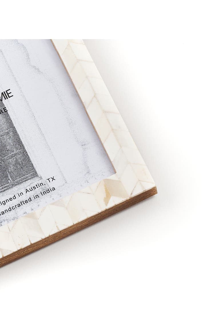 Artemis Picture Frame - Carved Bone, Alternate, color, White - 5x7