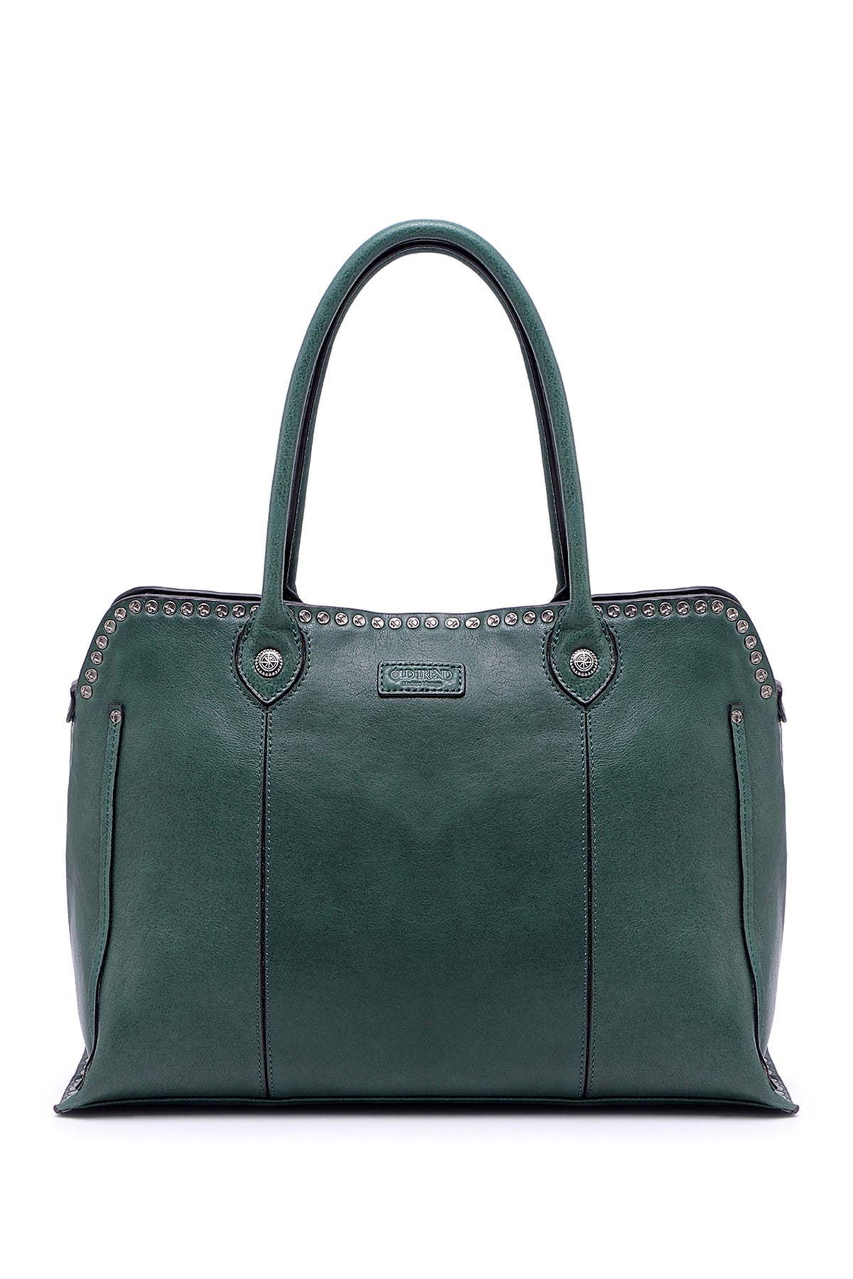 OLD TREND Soul Stud Leather Satchel Bag