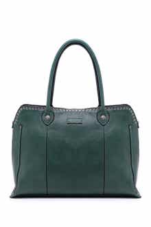 OLD TREND Soul Stud Leather Satchel Bag