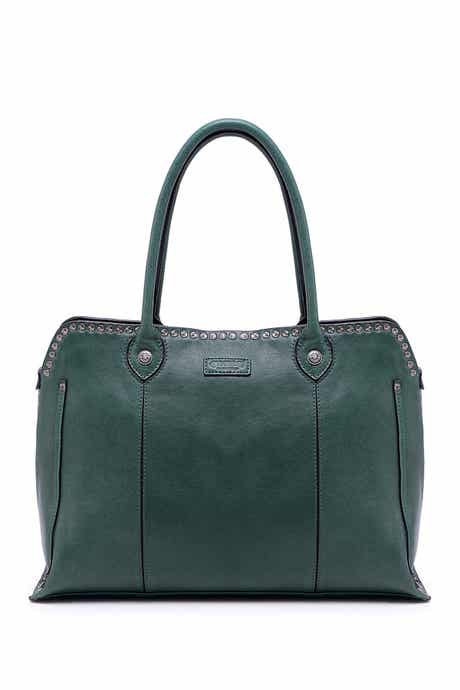 OLD TREND Soul Stud Leather Satchel Bag