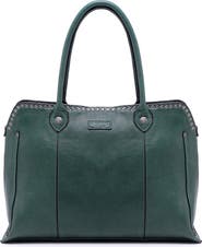 OLD TREND Soul Stud Leather Satchel Bag