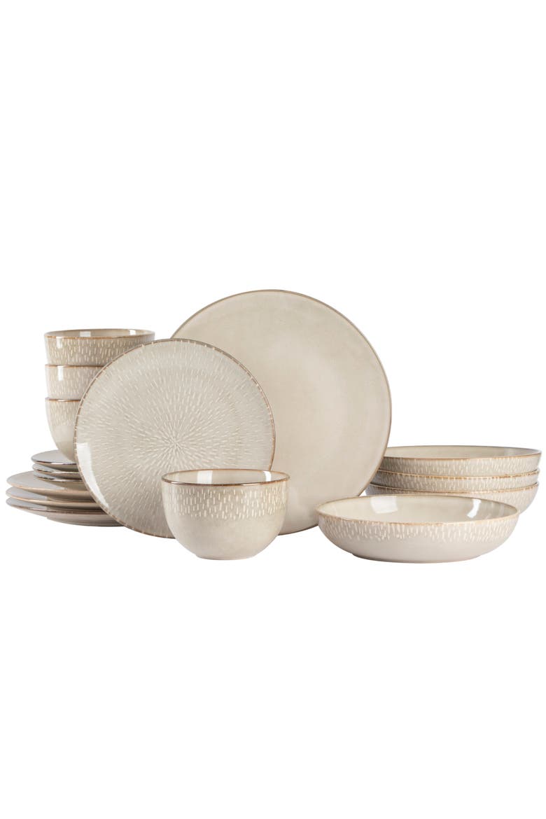 Matisse 16-Piece Dinnerware Set, Main, color, Taupe