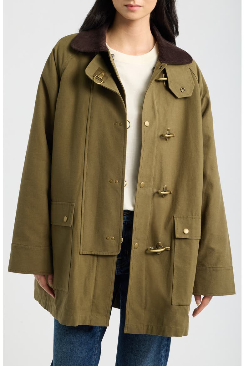 The Firefighter Jacket, Main, color, OLIVE WITH CHOCOLATE