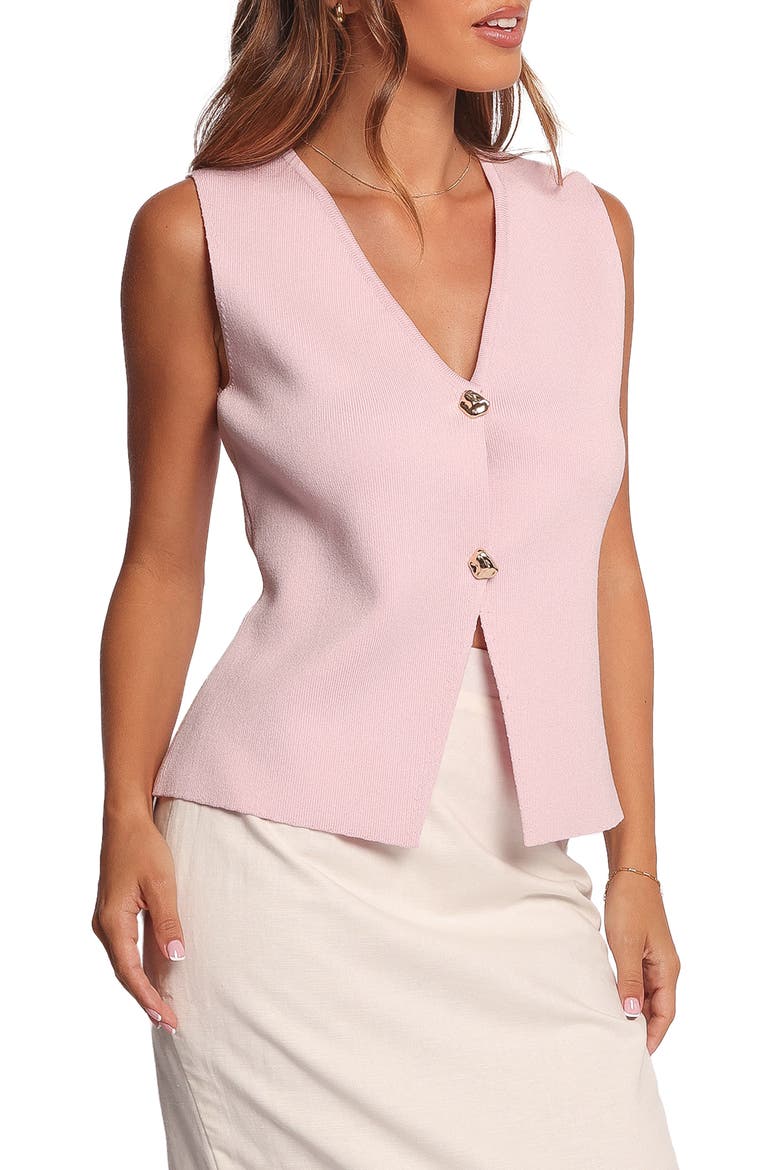 Everlee Knit Vest, Alternate, color, PINK