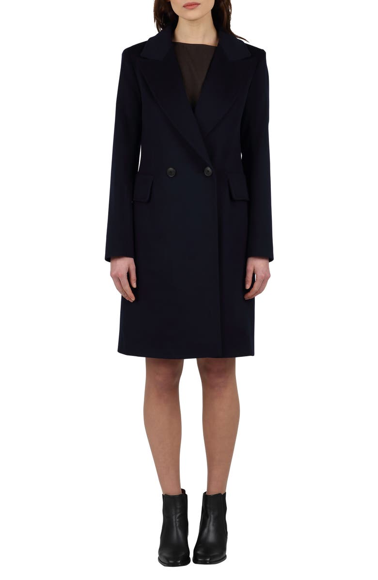 Fleurette Dax Double Breasted Wool Coat, Main, color,