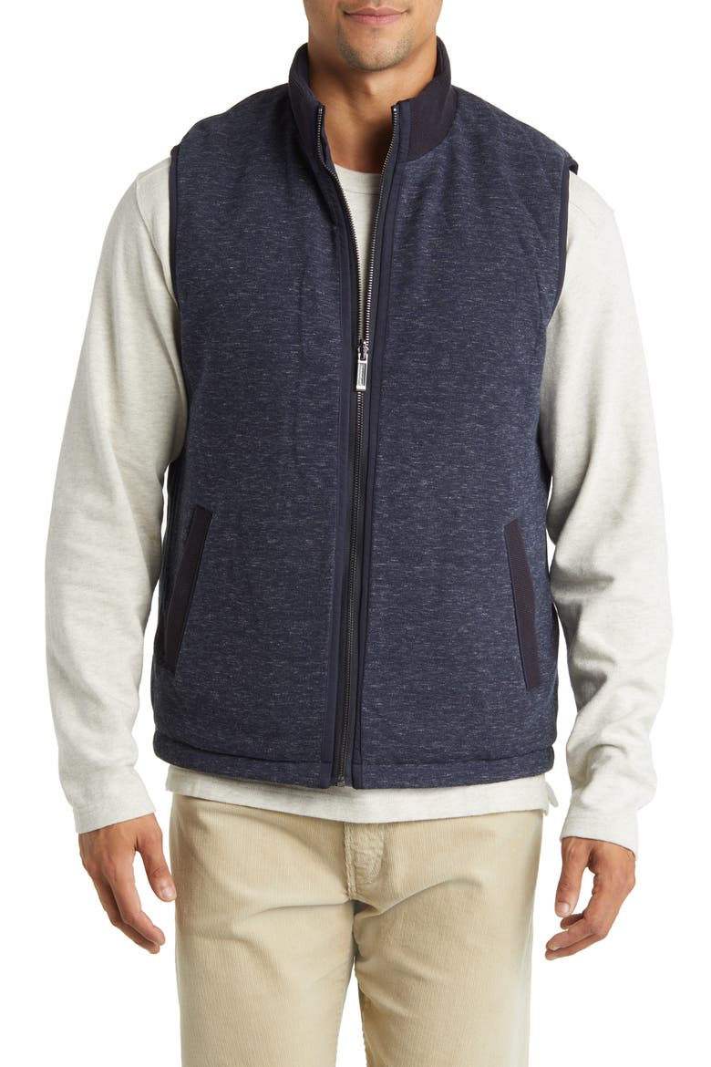 Reversible Quilted Vest, Alternate, color, NAVY
