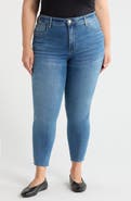 KUT from the Kloth Rachael Fab Ab Raw Hem High Waist Crop Mom Jeans
