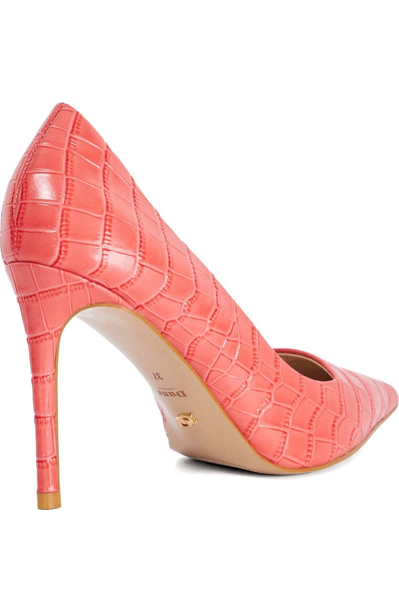 Dune London Assured Pointed Toe Pump, Alternate, color, Coral