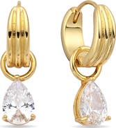 EYE CANDY LOS ANGELES Aureline 18k Gold Plated Drop Earrings