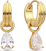 EYE CANDY LOS ANGELES Aureline 18k Gold Plated Drop Earrings