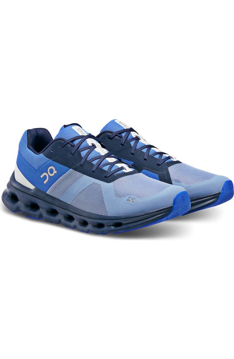 On Cloudrunner Running Shoe, Main, color, Shale/Cobalt