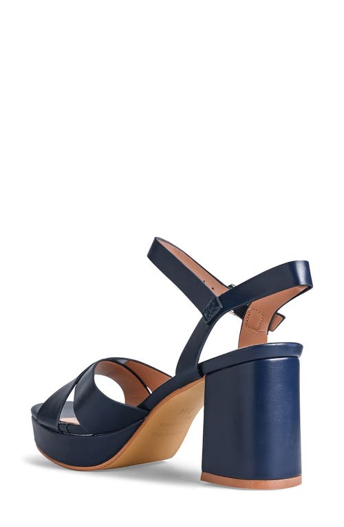 Touch Ups Toby Ankle Strap Platform Sandal In Blue