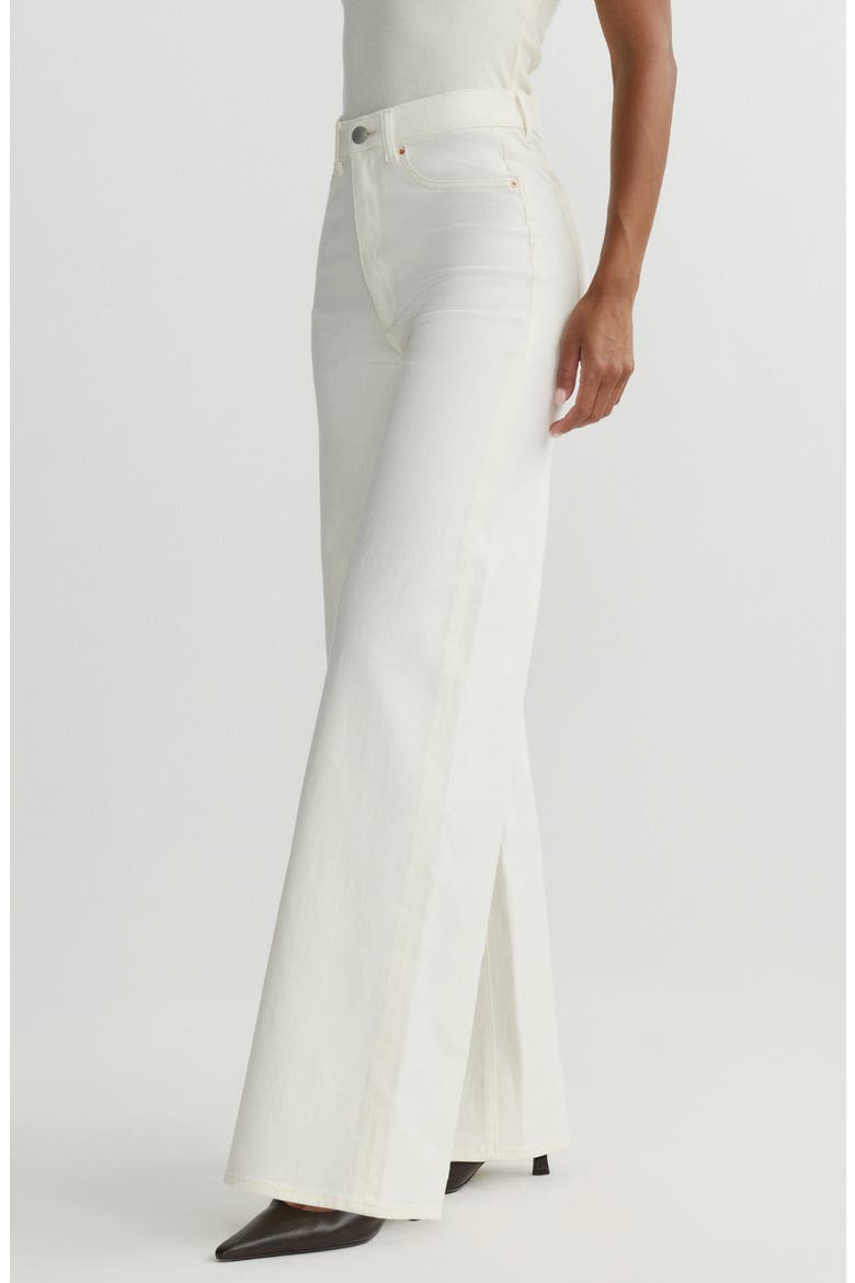 Hepburn High Waist Wide Leg Jeans, Alternate, color, EGGSHELL
