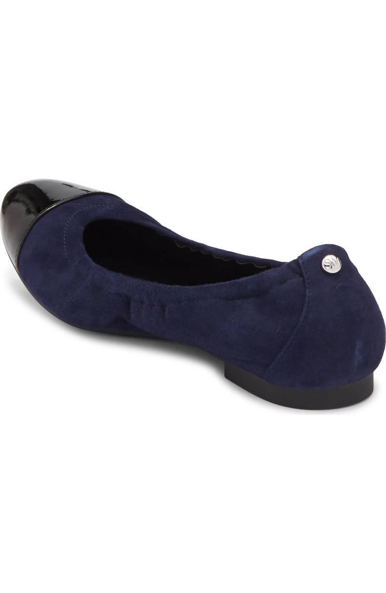 Stuart Weitzman Gabby Ballet Flat, Alternate, color, Nice Blue/ Black