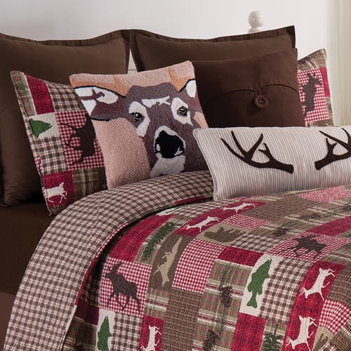 C & F Home C&f Home Sleepy Forest Tufted Accent Pillow, 12" X 24" In Brown