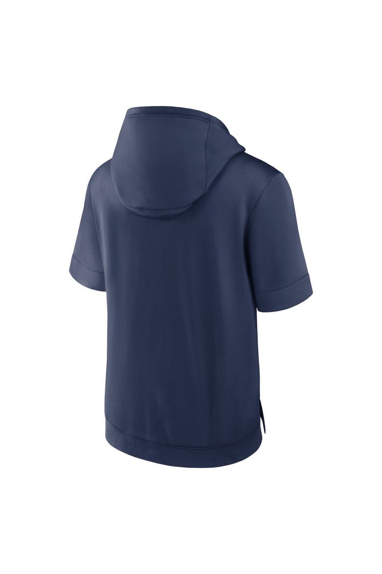 Men's Nike Navy New York Yankees Tri Code Lockup Short Sleeve Pullover Hoodie, Alternate, color, Navy