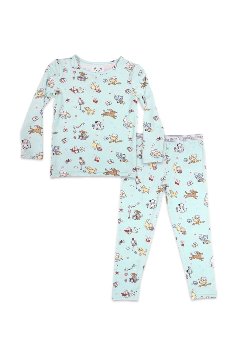 Kids' Puppy Love Set of 2 Piece Pajamas, Main, color, Puppy Love