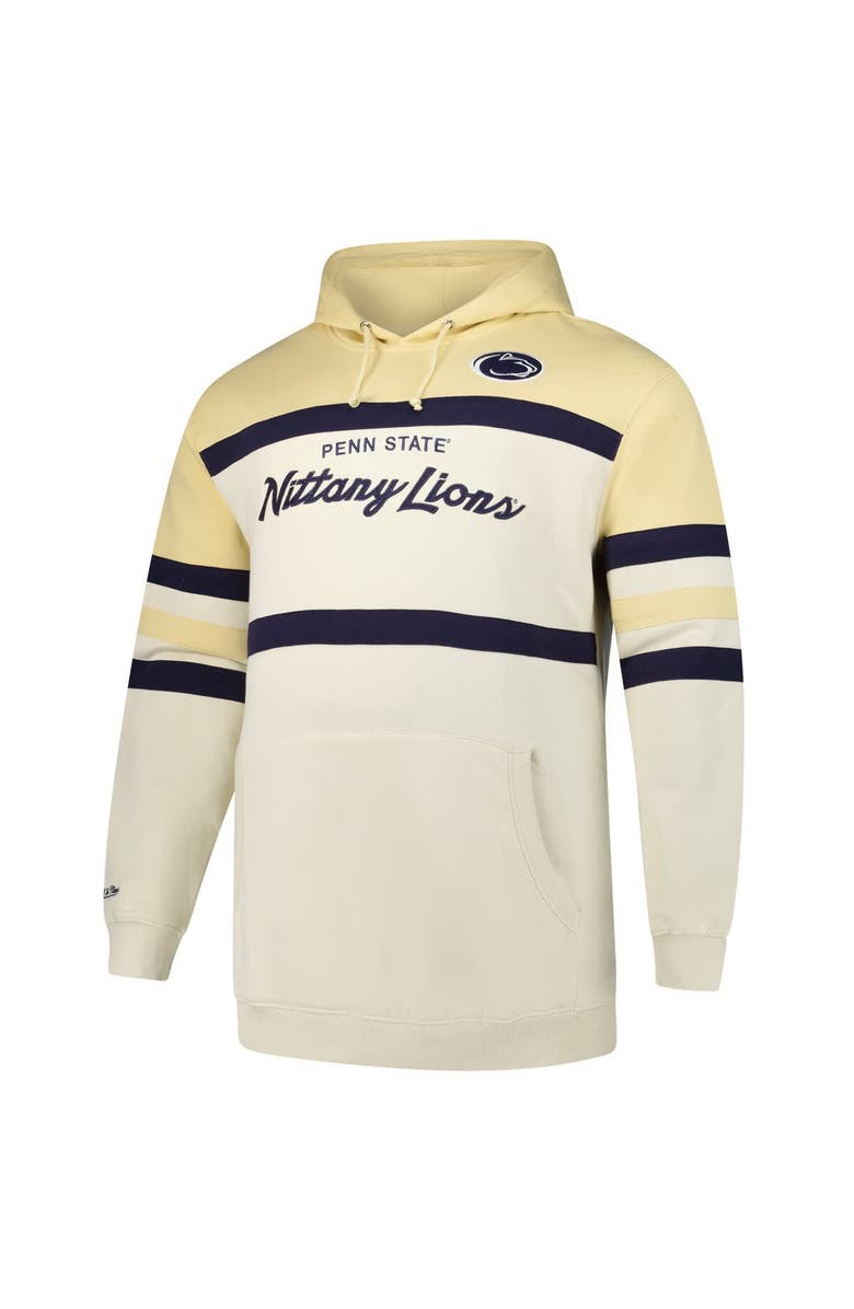 Mitchell & Ness Men's Mitchell & Ness Cream Penn State Nittany Lions Big & Tall Head Coach Pullover Hoodie, Alternate, color, Cream