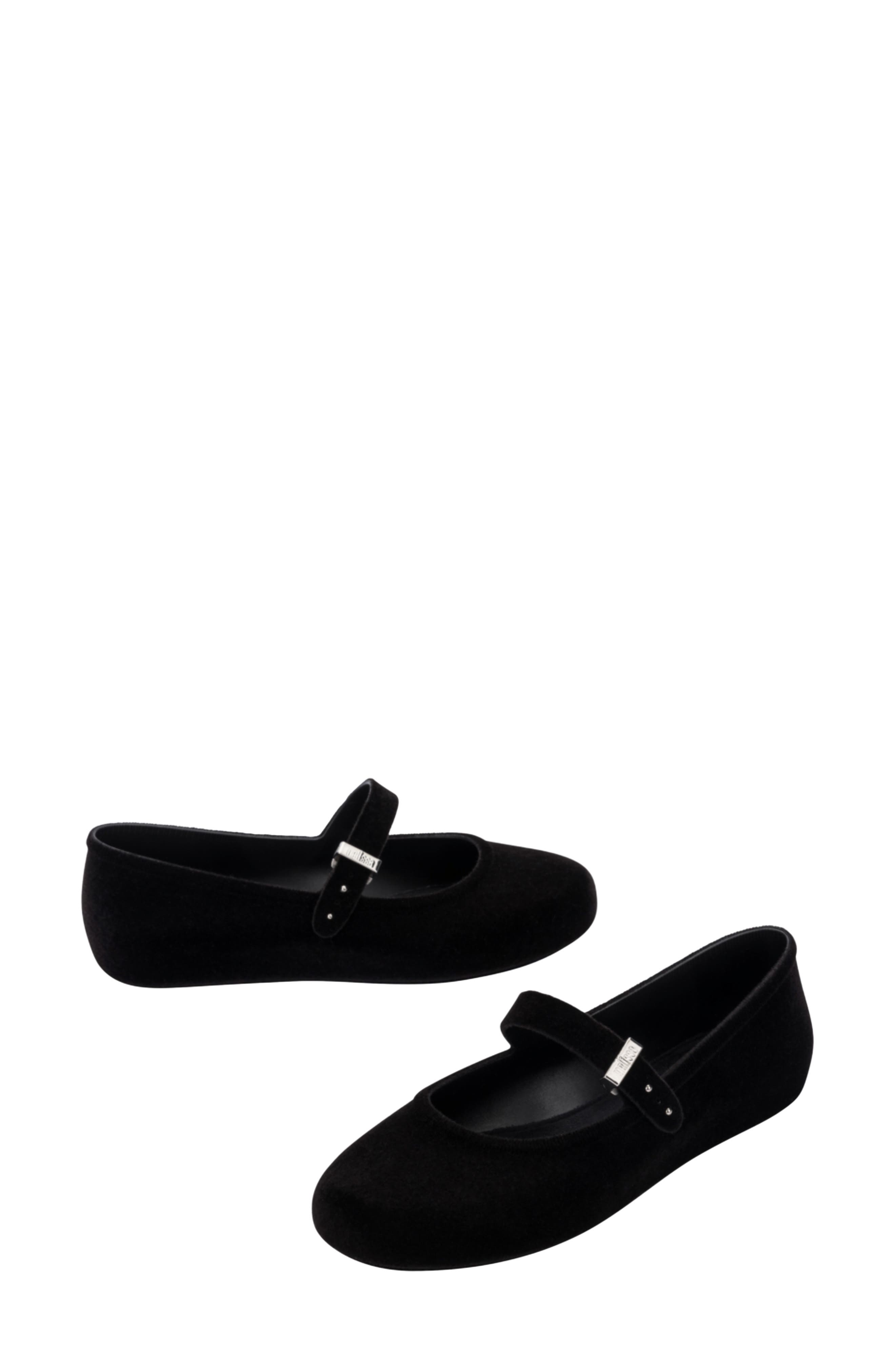 Soft Ballerina Velvet II Mary Jane, Alternate, color, BLACK