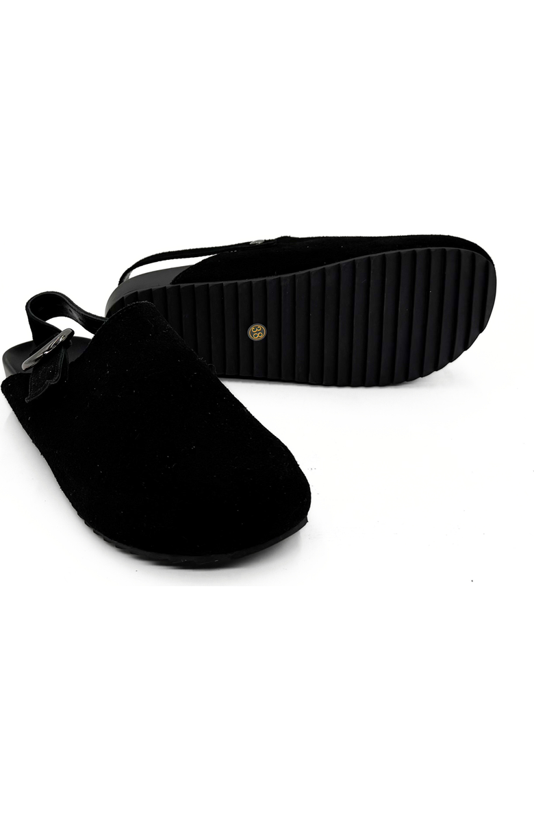 Amie Rafa Toni Suede Clogs, Alternate, color, Black