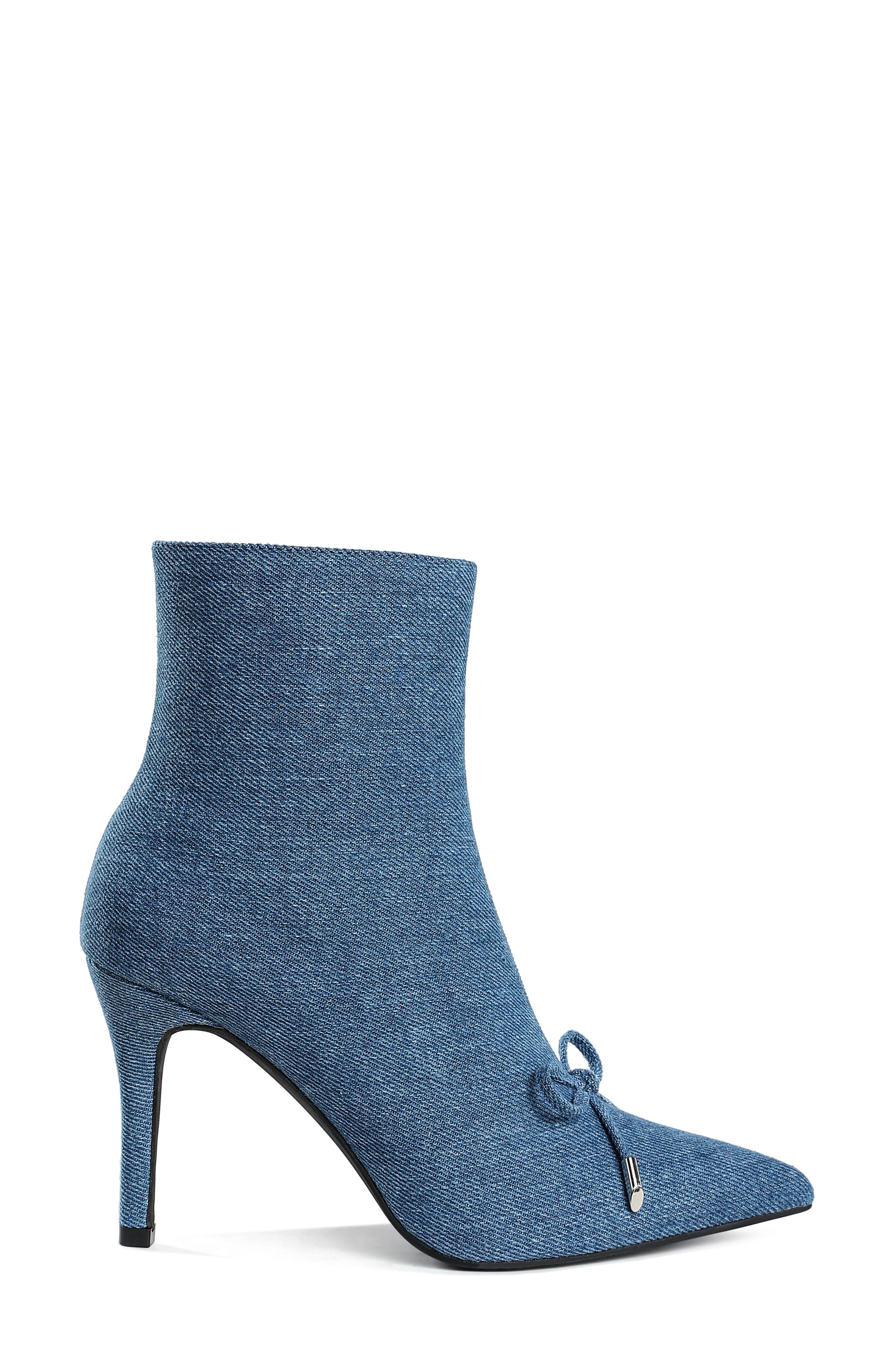 Rag & Co Milda Denim Pointed Toe Bootie, Alternate, color, Denim